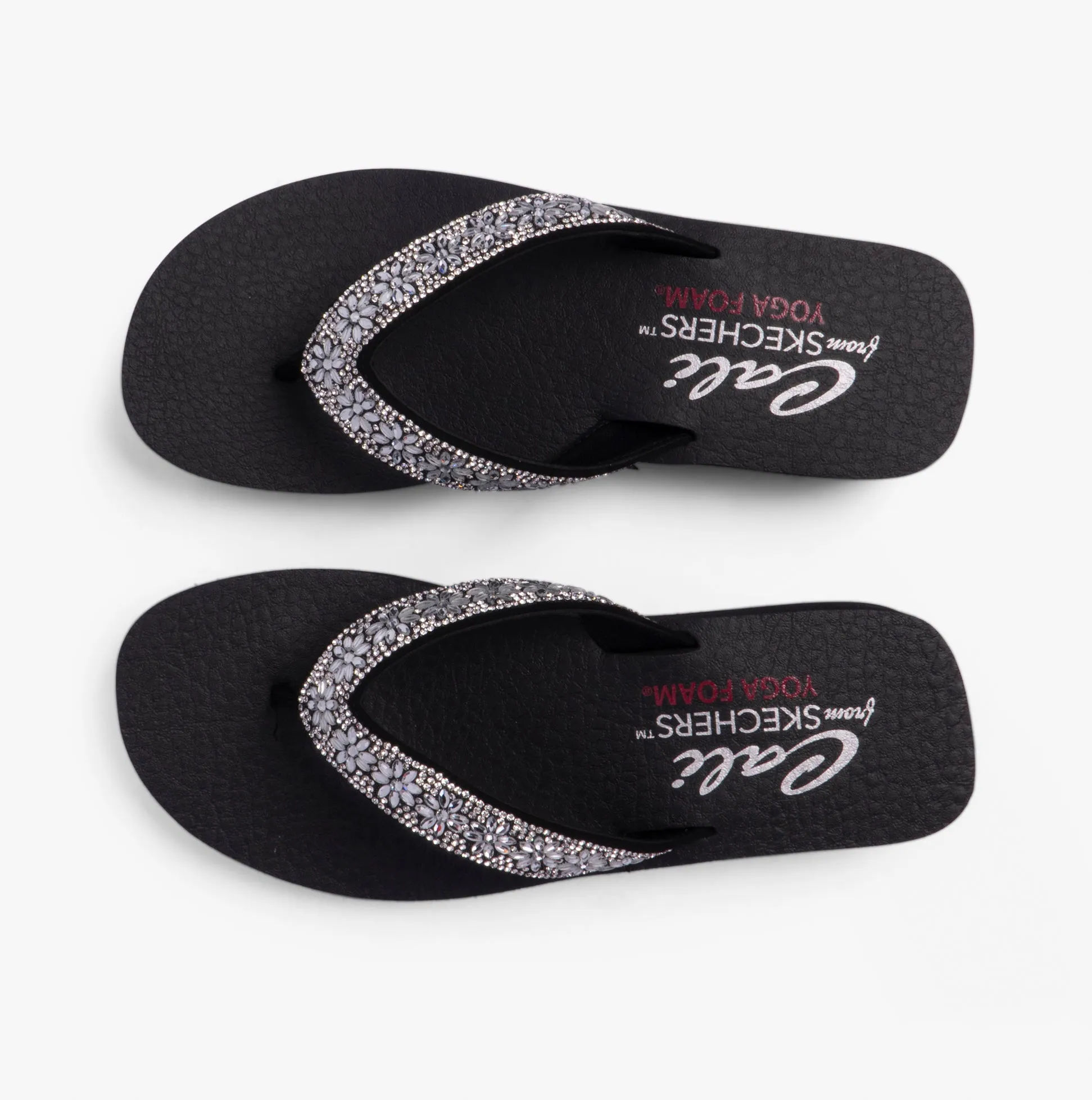 119638/BLK VINYASA - WILD DAISIES Womens Sandals Black