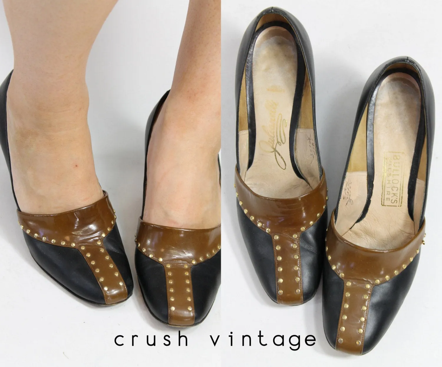 1960s Julianelli studded shoes size 6 us | new fall