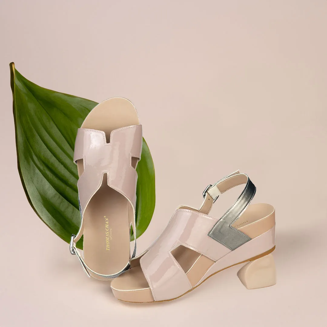 [20% off at cart] H-Strap Slingback Low Wedge Sandals