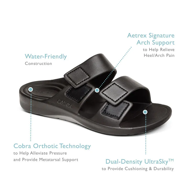 Aetrex Mens Mithos Orthotic Slides (L92M)