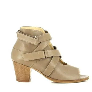 Amalfi Contessa Taupe Peep-Toe Booties