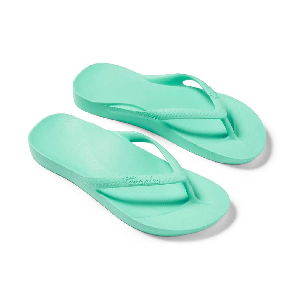 Archies Arch Support Kids Thongs Mint