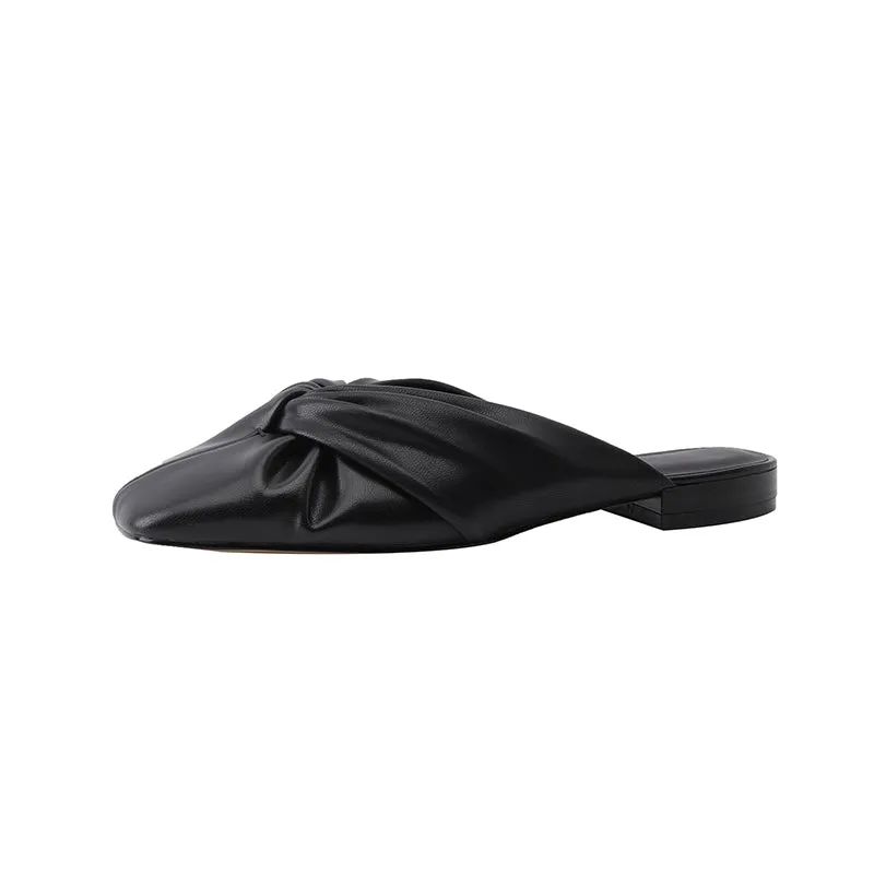 Ava Closed Toe Flat Mules
