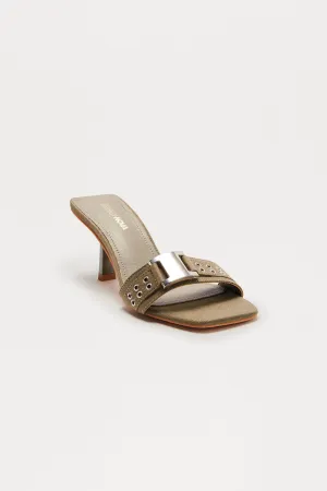 Bauer Hardware Detail Mules - Green