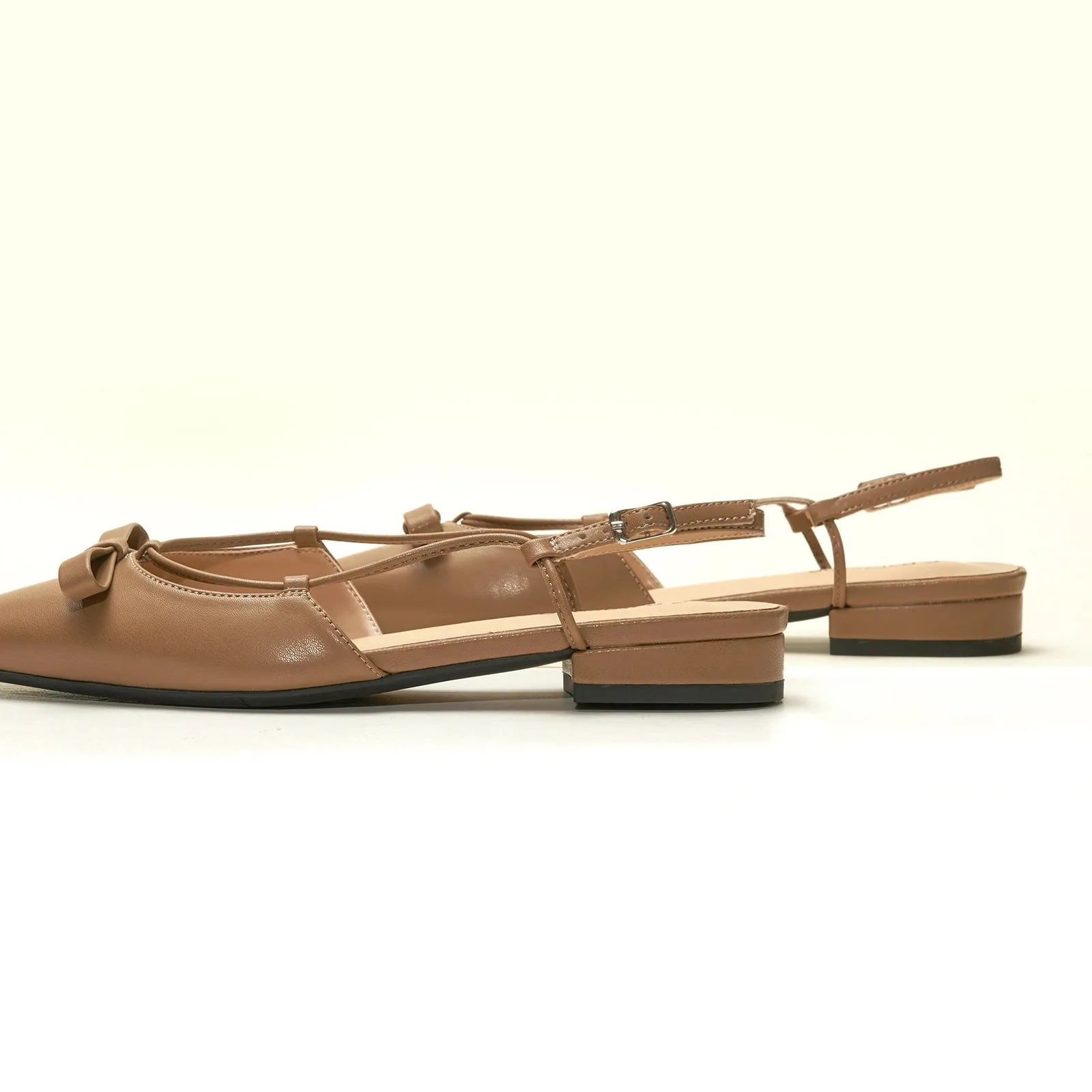 Bow Slingback Flats (Lena E)