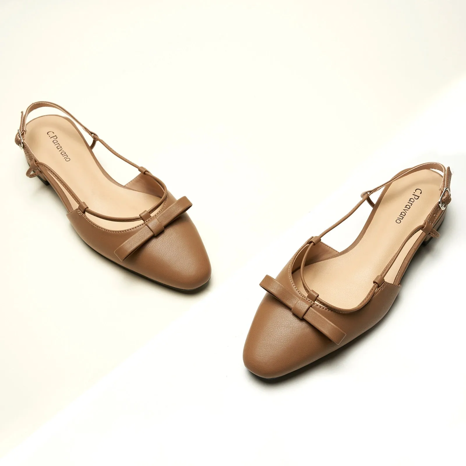 Bow Slingback Flats (Lena E)