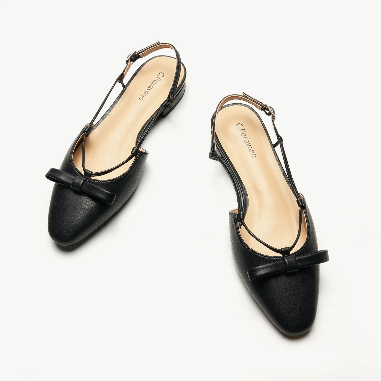 Bow Slingback Flats (Lena E)