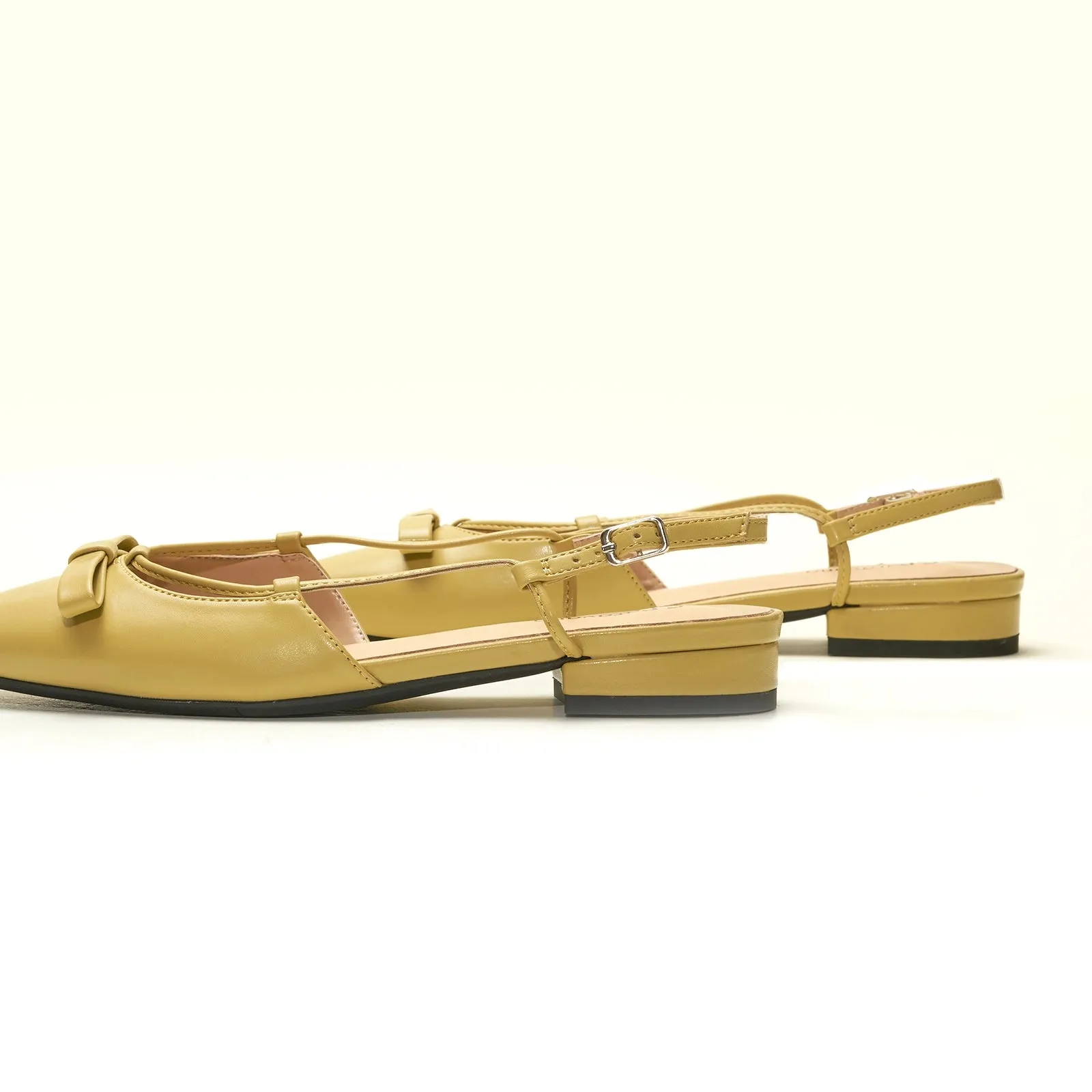 Bow Slingback Flats (Lena E)