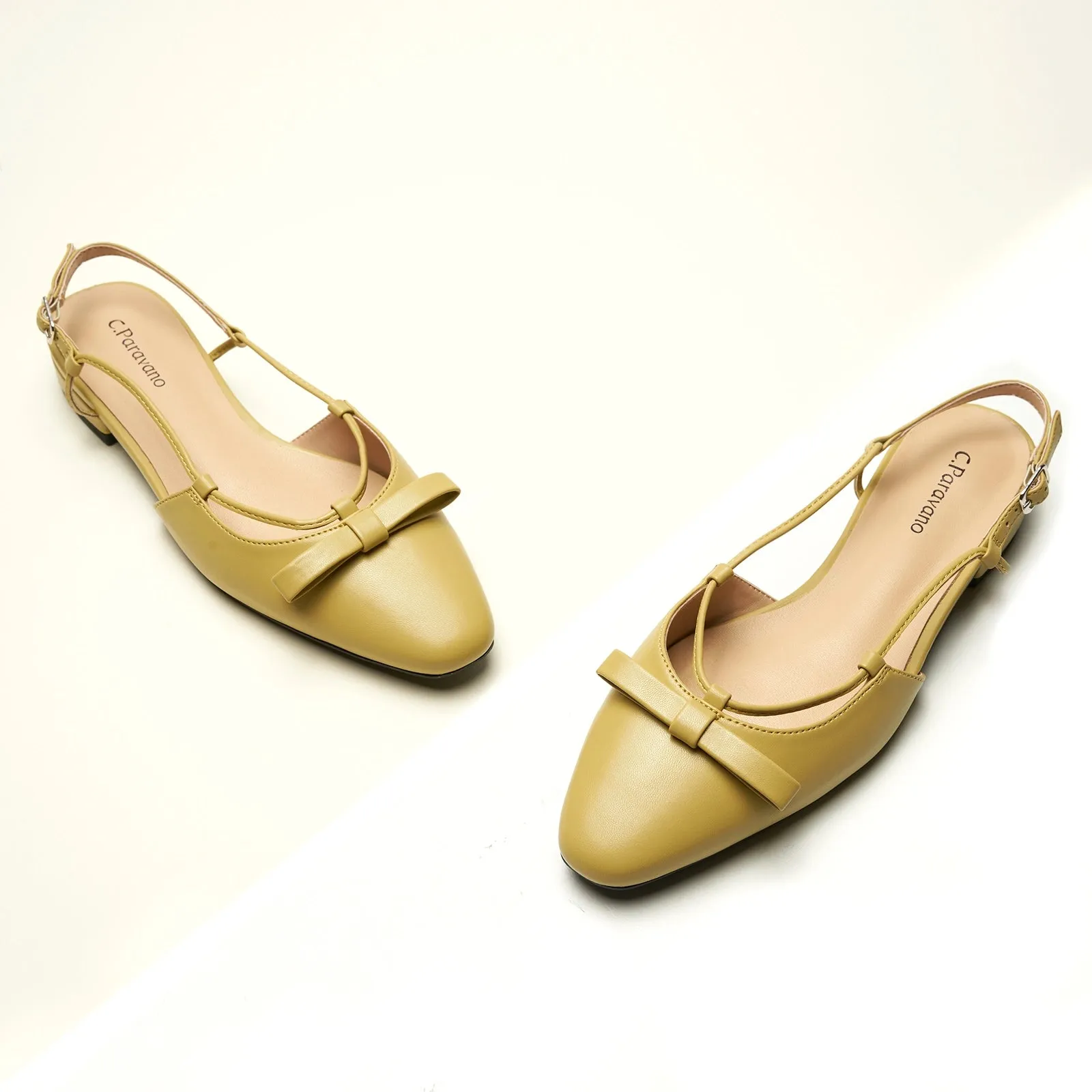 Bow Slingback Flats (Lena E)