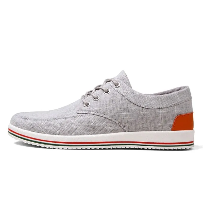 Breathable Lace Up Canvas Shoes
