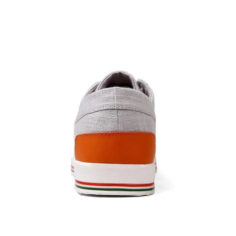 Breathable Lace Up Canvas Shoes