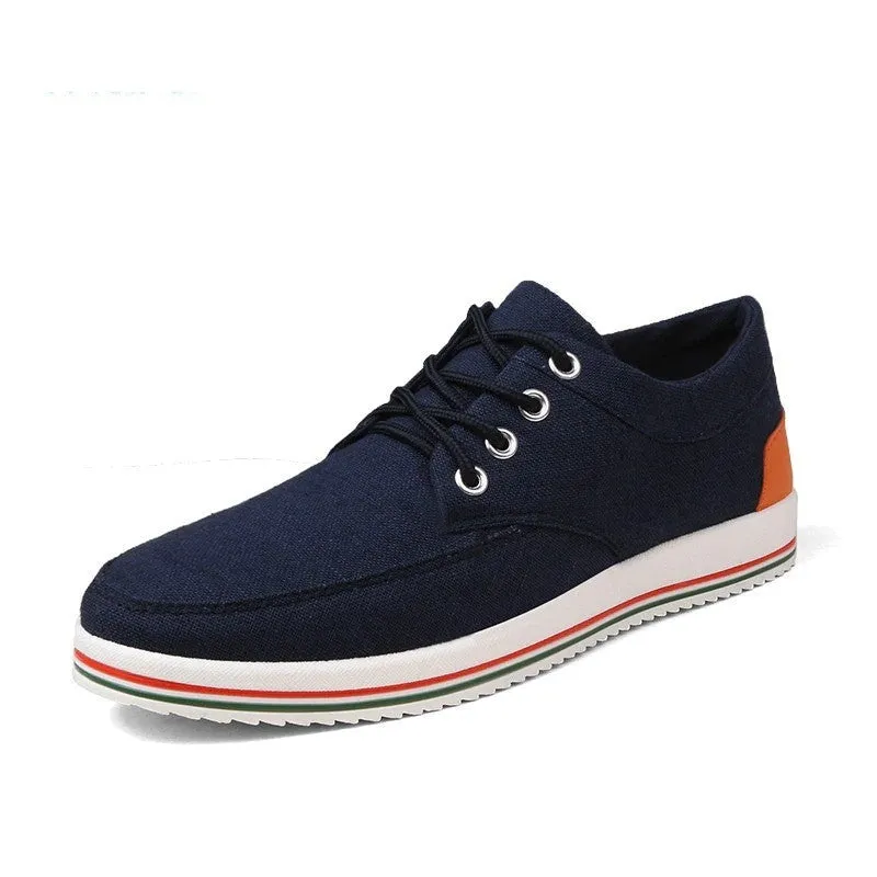 Breathable Lace Up Canvas Shoes
