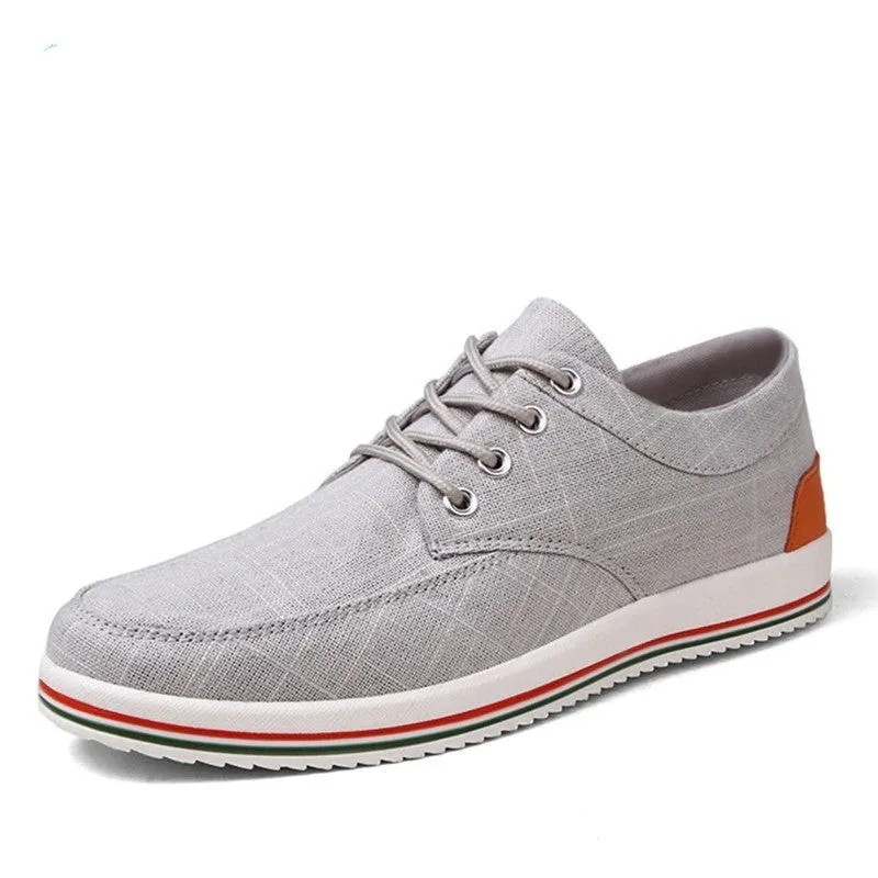 Breathable Lace Up Canvas Shoes