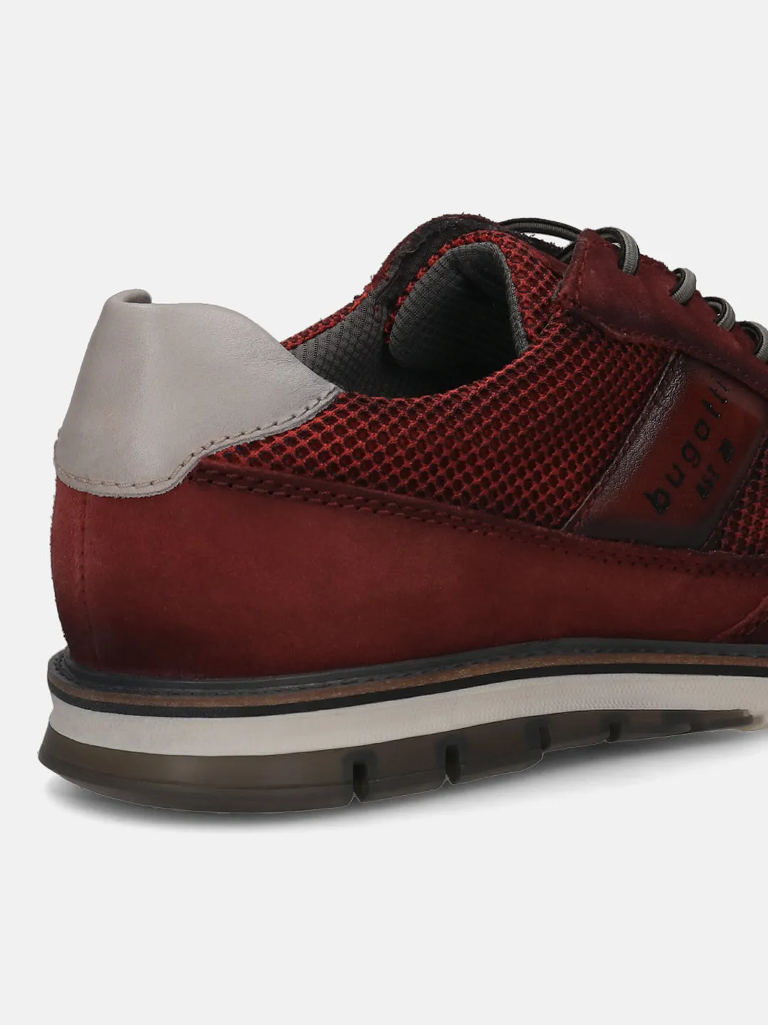 bugatti Dark Red Premium Leather Casuals shoes