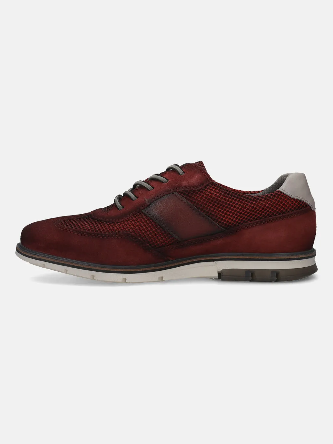 bugatti Dark Red Premium Leather Casuals shoes