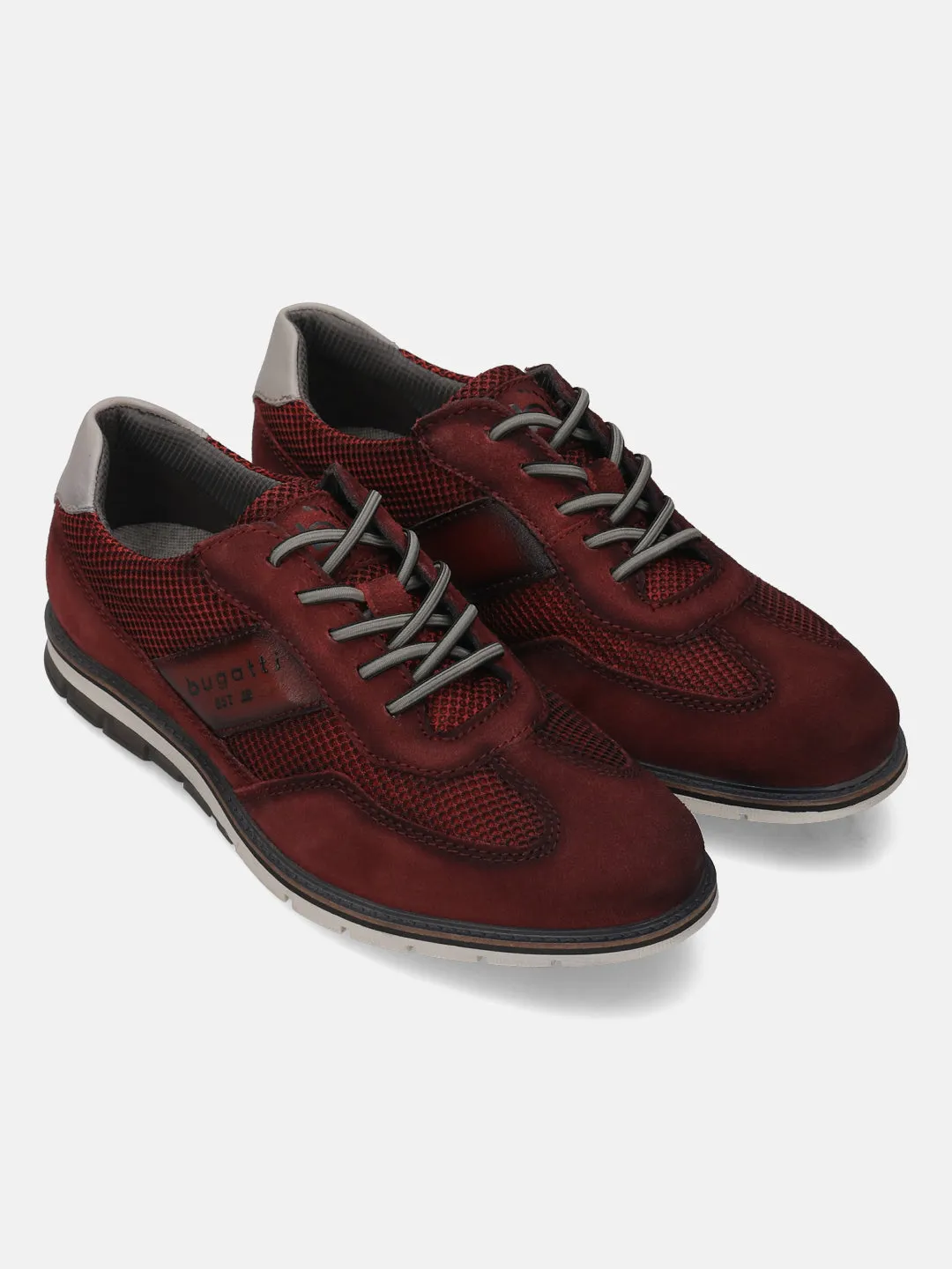 bugatti Dark Red Premium Leather Casuals shoes
