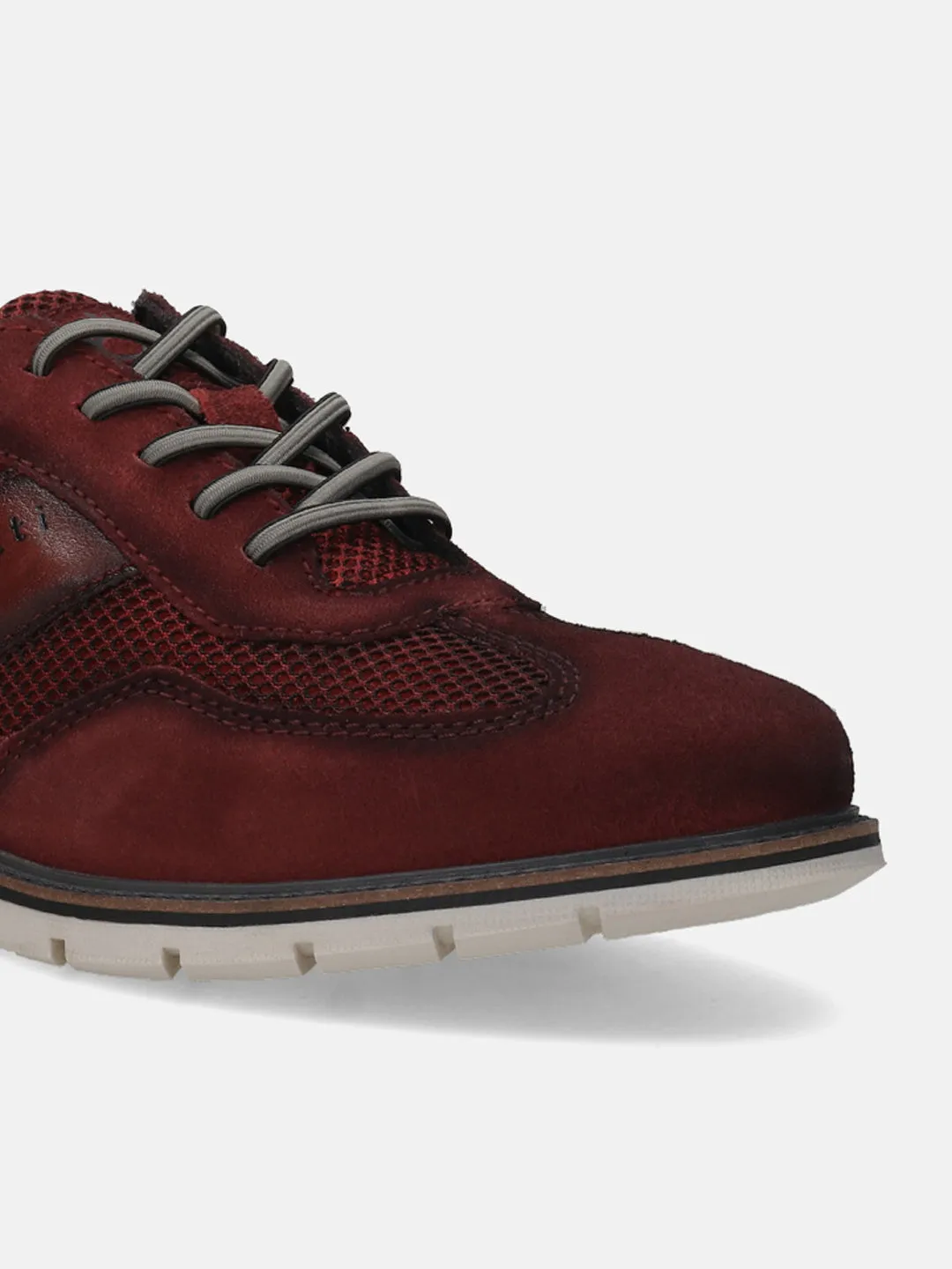 bugatti Dark Red Premium Leather Casuals shoes