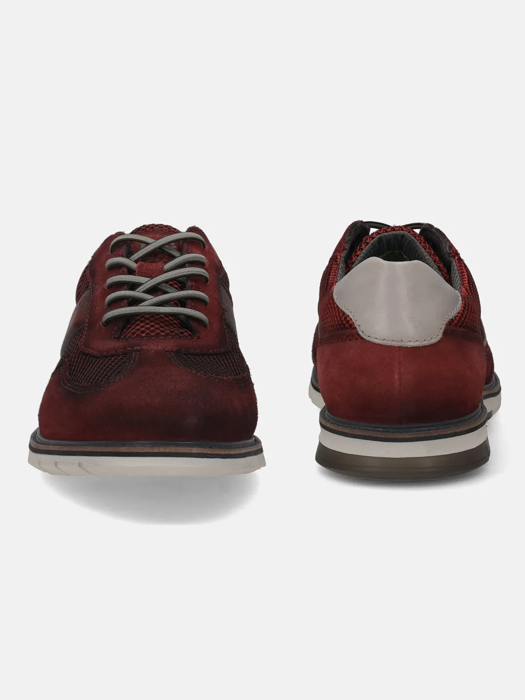 bugatti Dark Red Premium Leather Casuals shoes