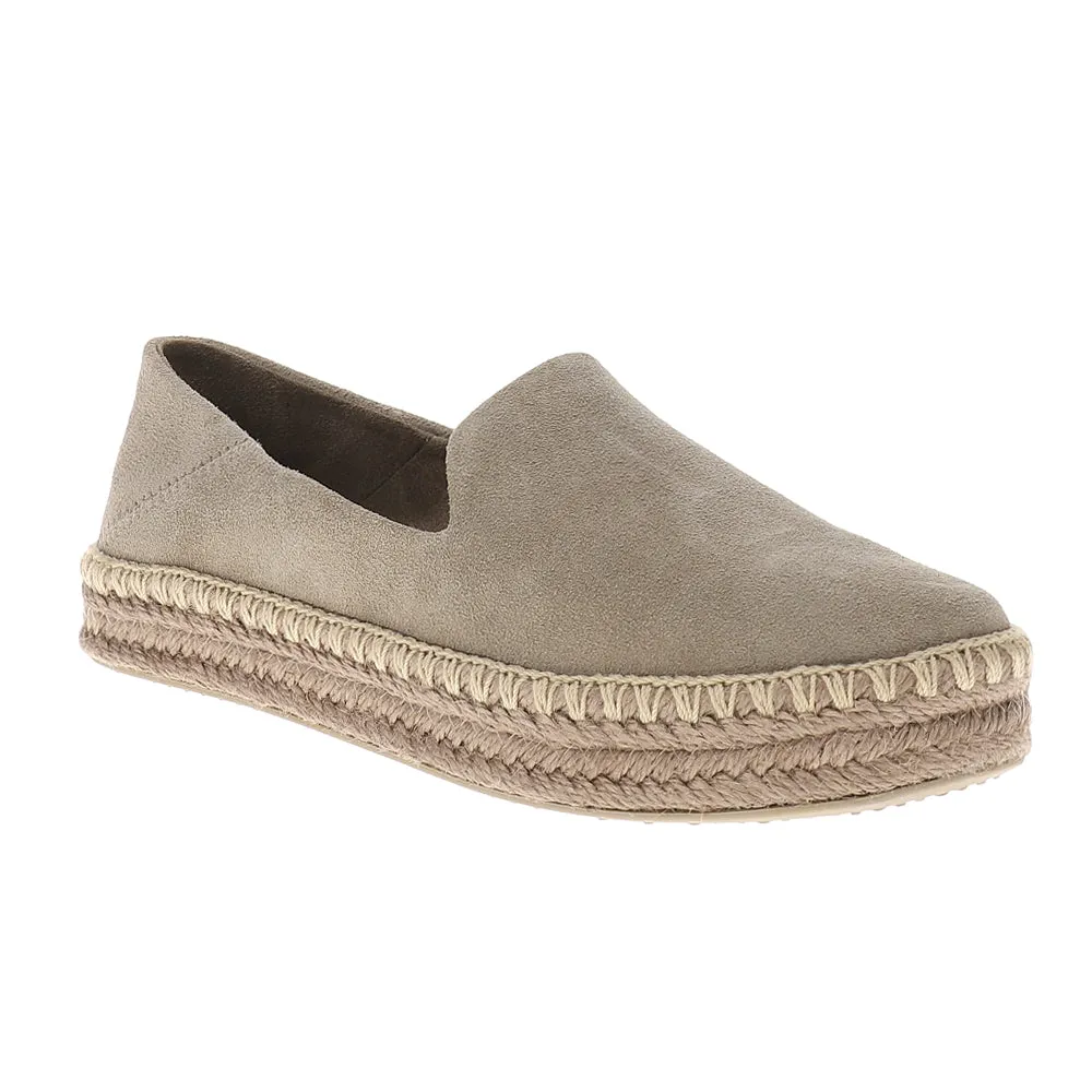 Carolina Suede Slip On Espadrille Flats