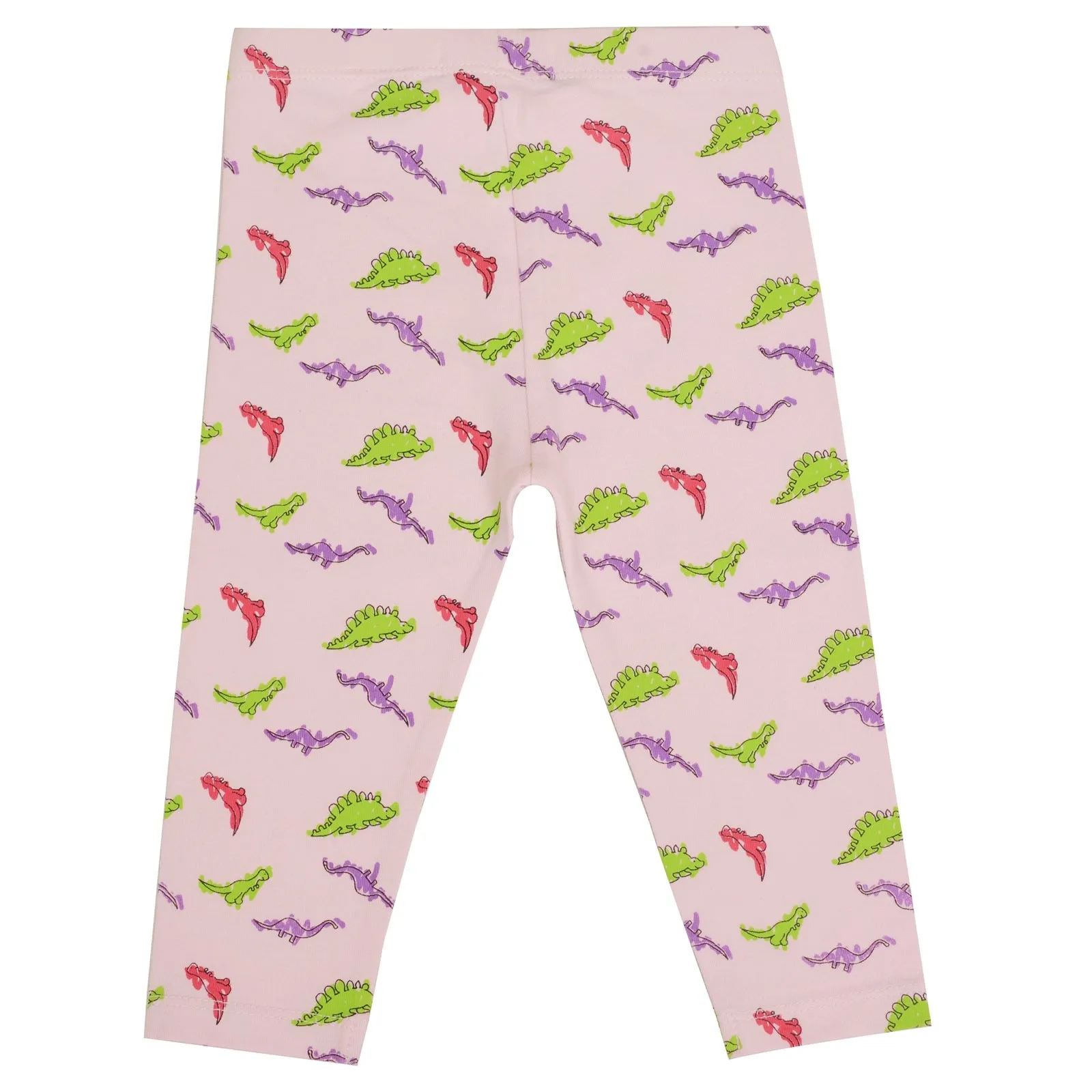 Crazy Dinosaur Light Pink Leggings