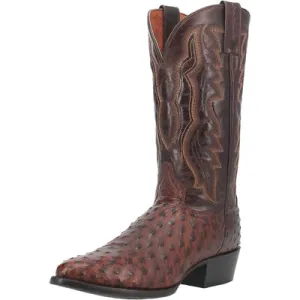 Dan Post Pershing Full Quill Ostrich Boot