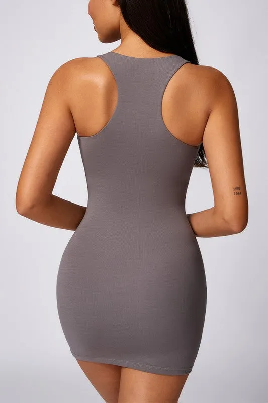 Fashionable Slim Skinny Hip Wrap Dress
