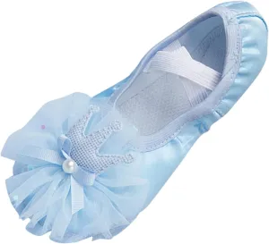 Girls Ballet Shoes Children Shoes Dance Shoes Warm Dance Ballet Performance Indoor Shoes Yoga Open-Toe Flat Sandals
