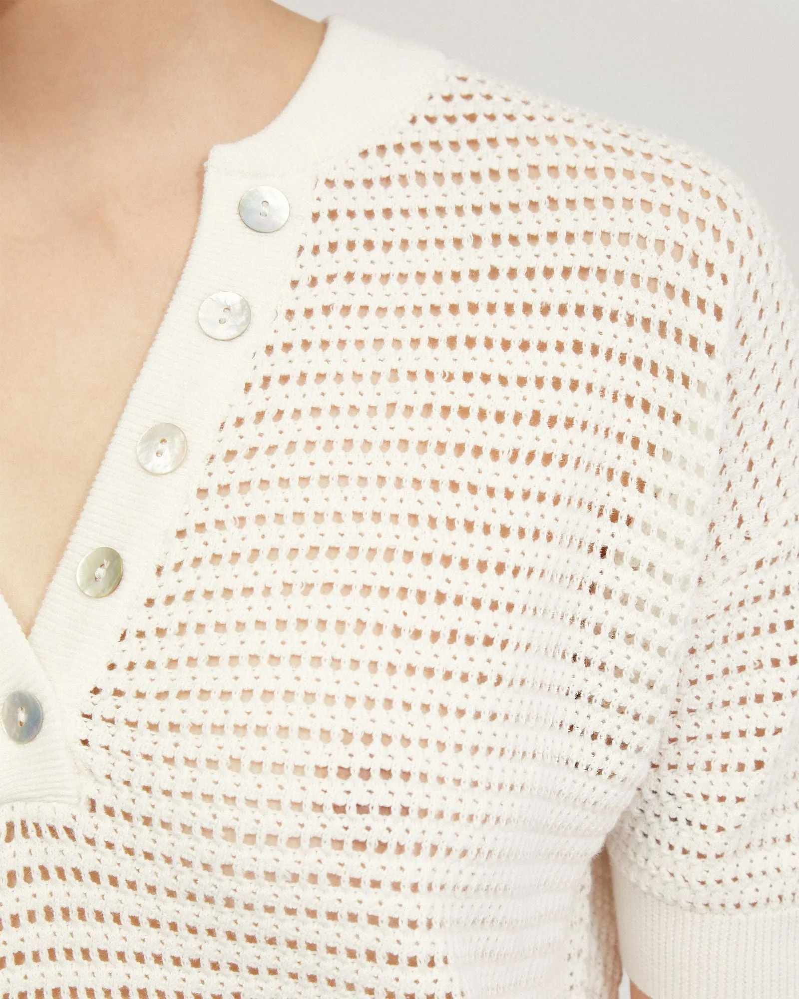 Gita Knitted Button Top