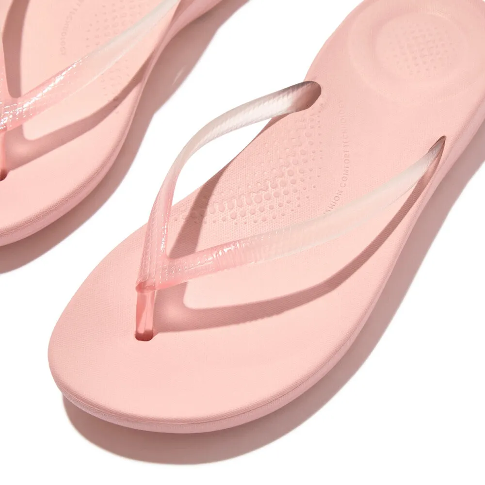 IQUSHION Ombre Transparent Ergonomic Flip-Flops