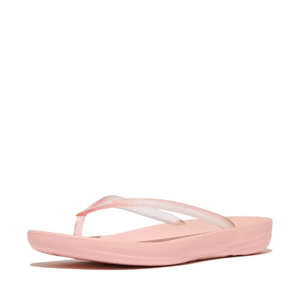 IQUSHION Ombre Transparent Ergonomic Flip-Flops