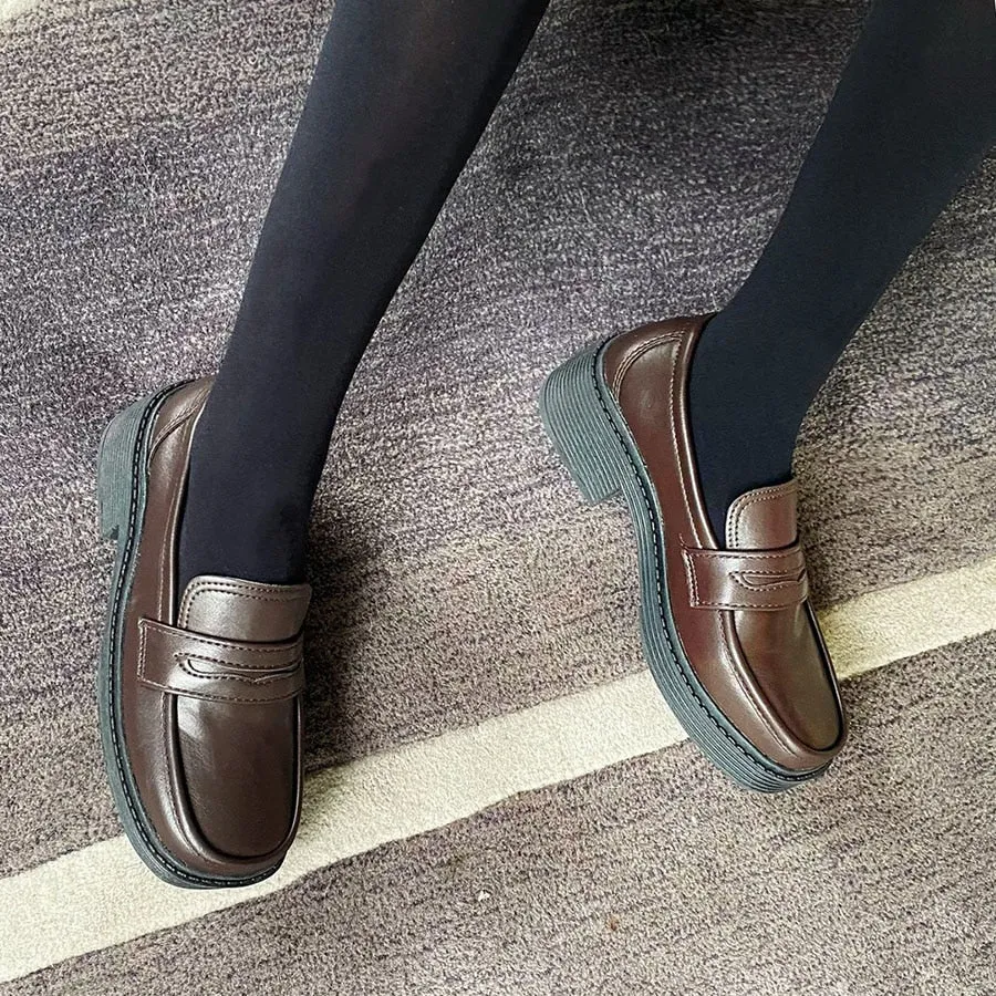 Joskaa Mary Jane Shoes Womens Loafers Shoes Round Toe Female Footwear Women's Oxfords Clogs Platform Shoes Low Heel Shoes