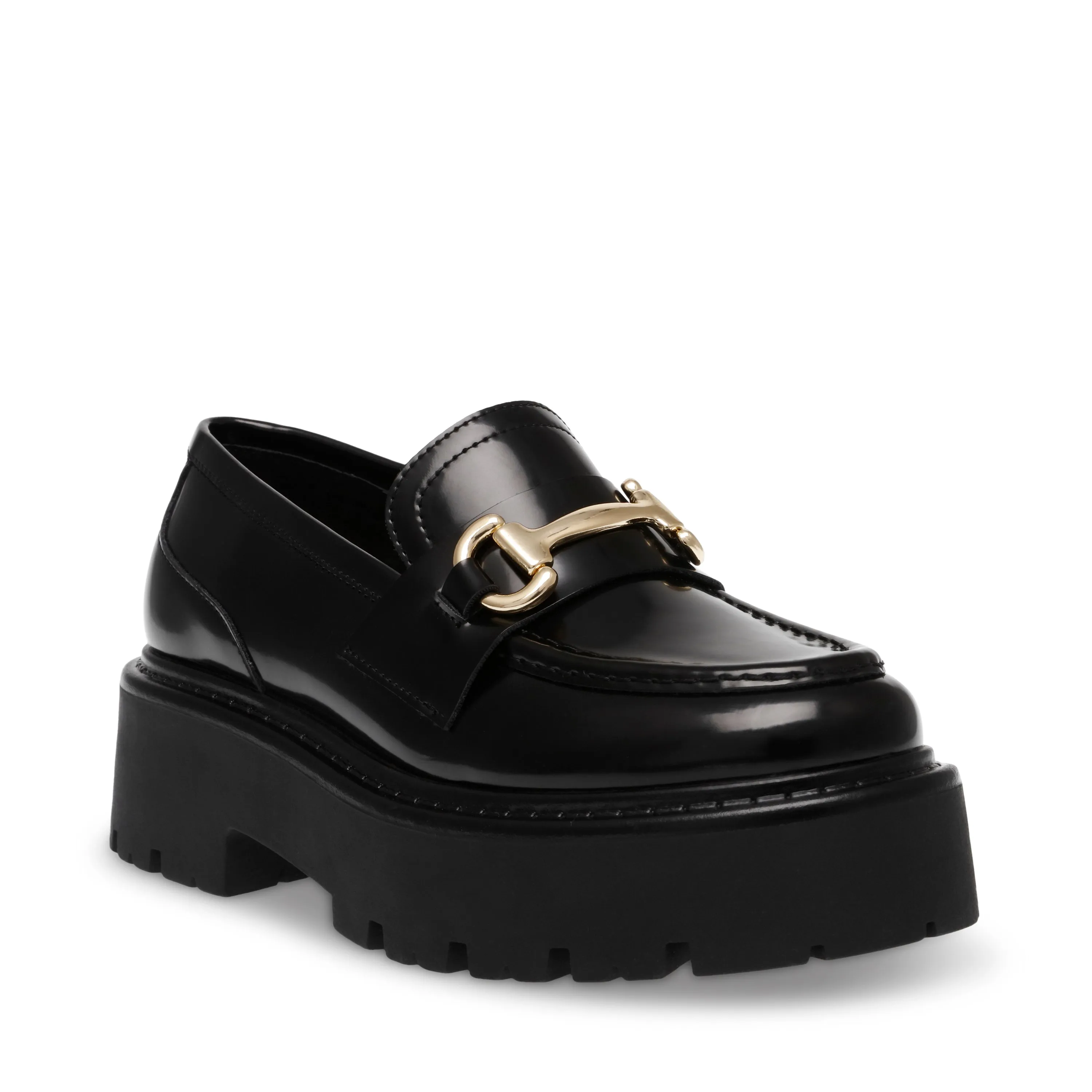 Lando-CN Flat Shoe BLACK LEATHER