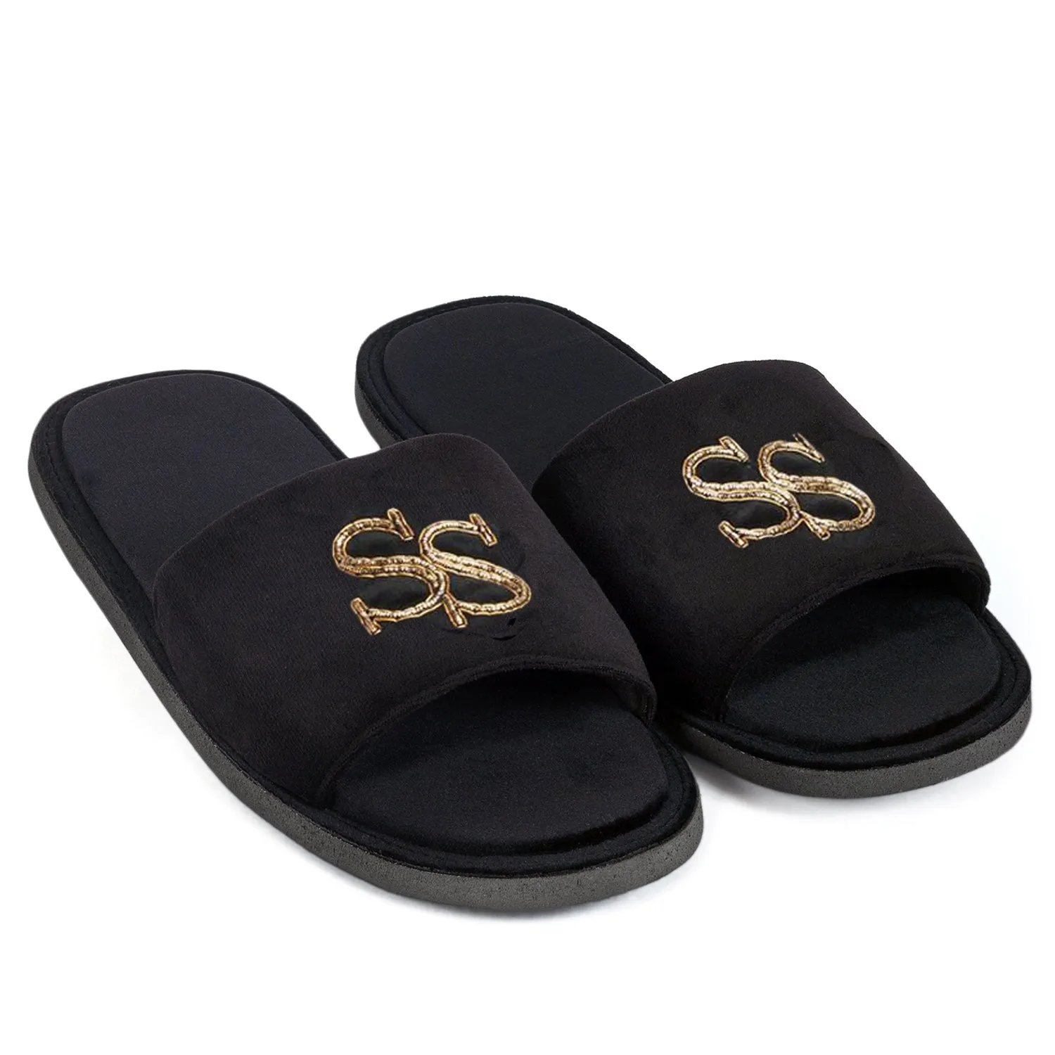 Men Customized Initials Domani Slippers (Made To Order) (Bulk Order Only)