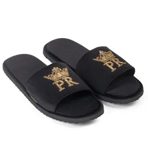 Men Customized Initials Domani Slippers (Made To Order) (Bulk Order Only)