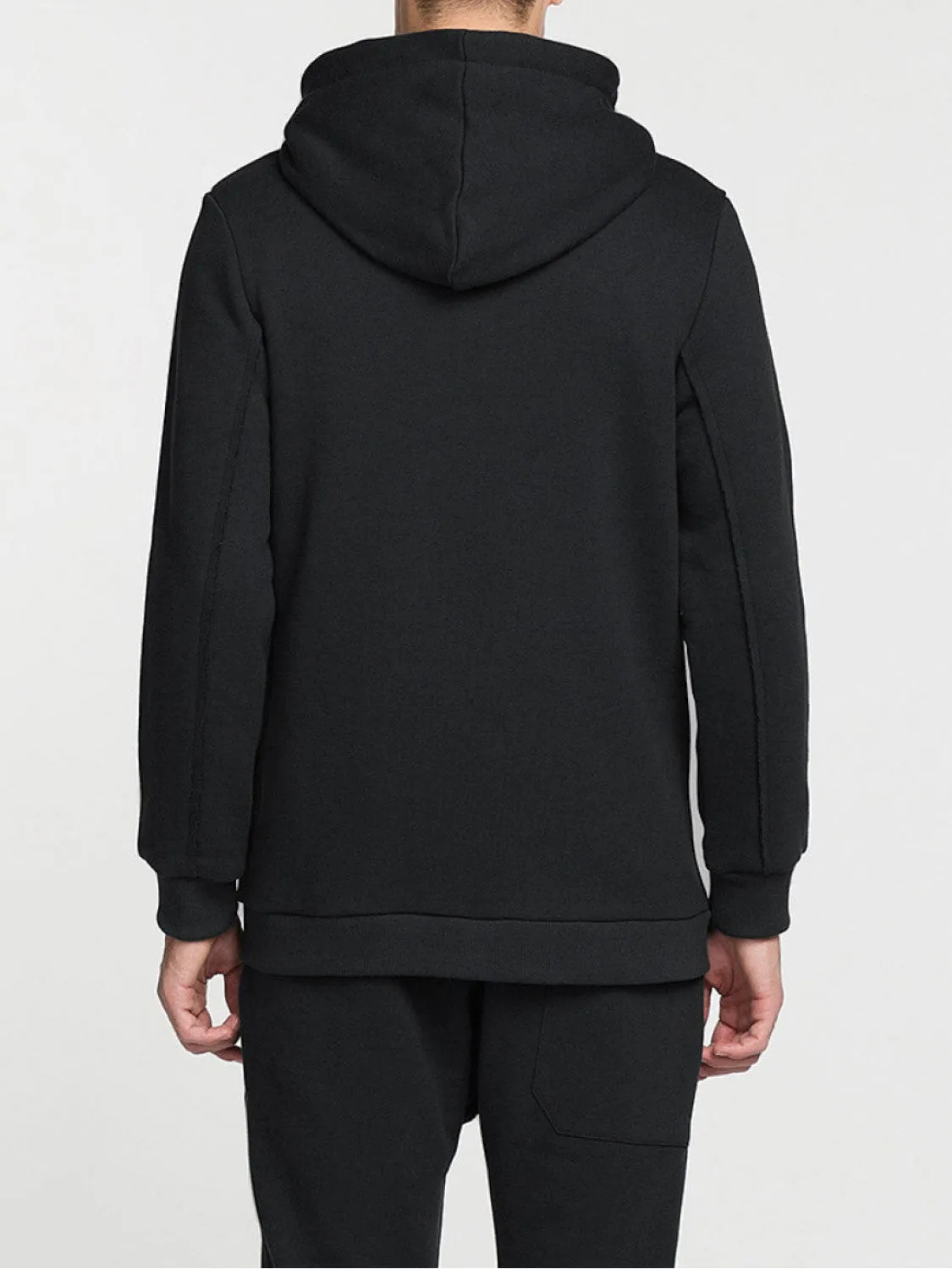 Organic Cotton-Jersey Hoodie Meteorite Grey