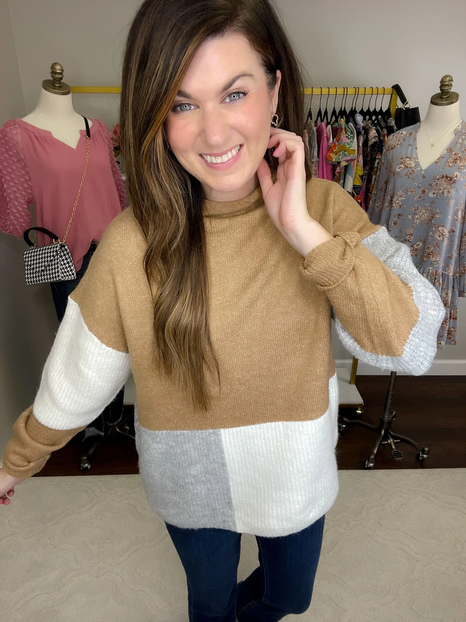 SALE! Breck Color Block Sweater