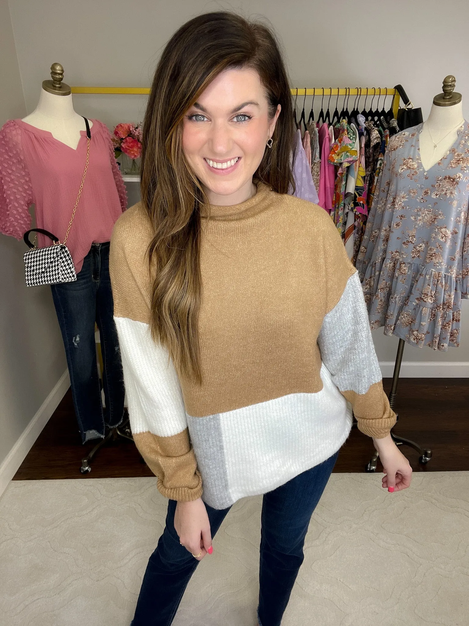 SALE! Breck Color Block Sweater
