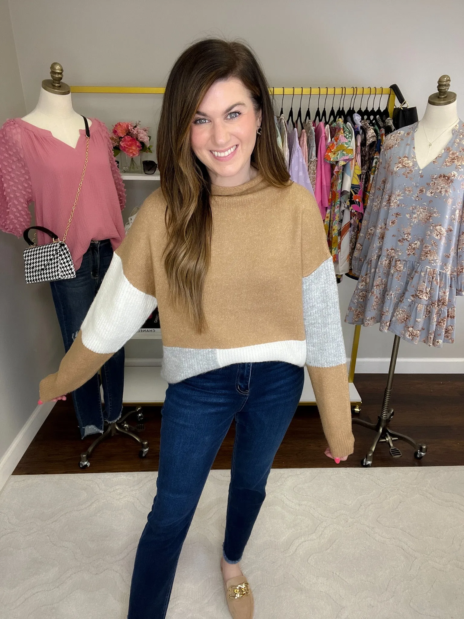 SALE! Breck Color Block Sweater