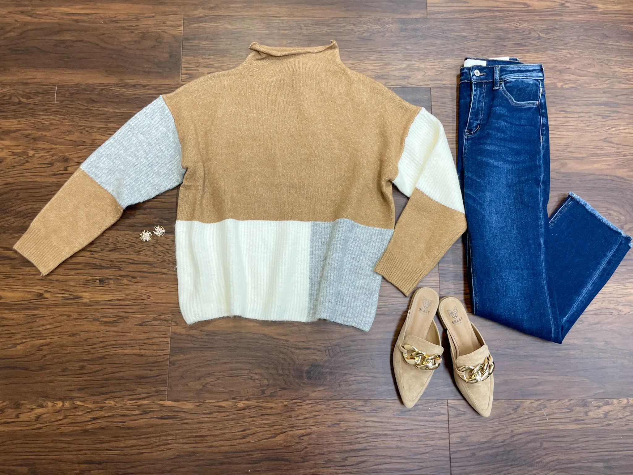 SALE! Breck Color Block Sweater