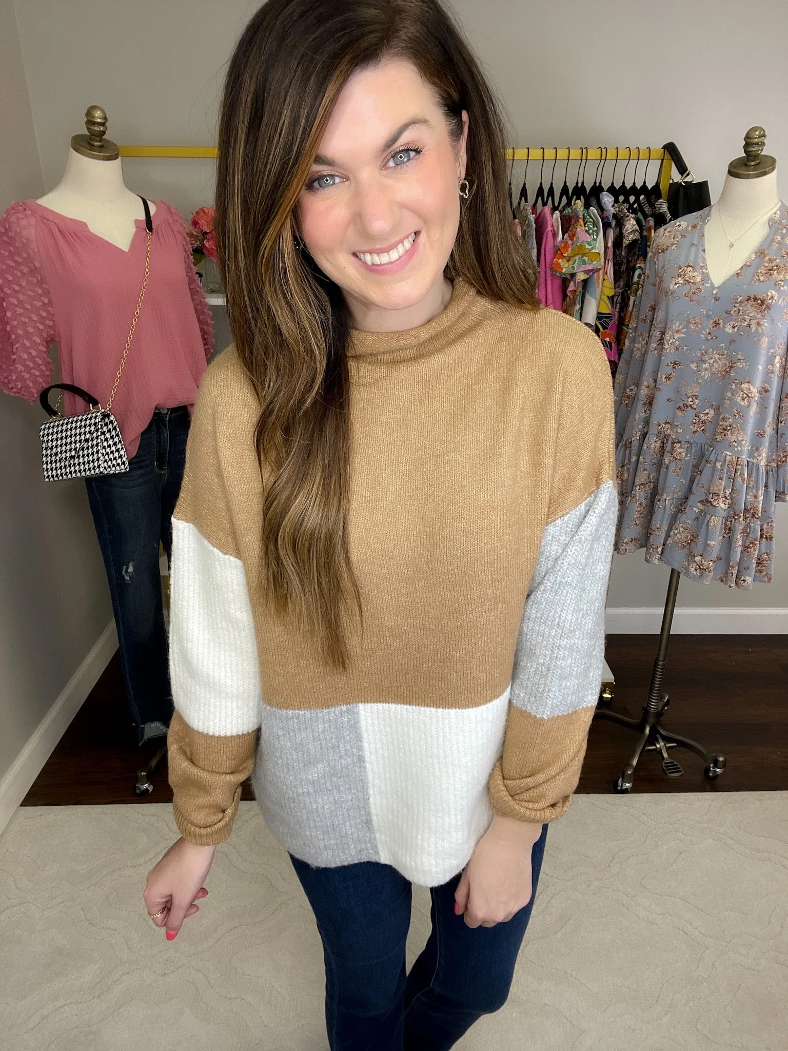 SALE! Breck Color Block Sweater