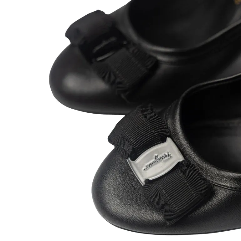 Salvatore Ferragamo Vara Bow Block Heel Pumps