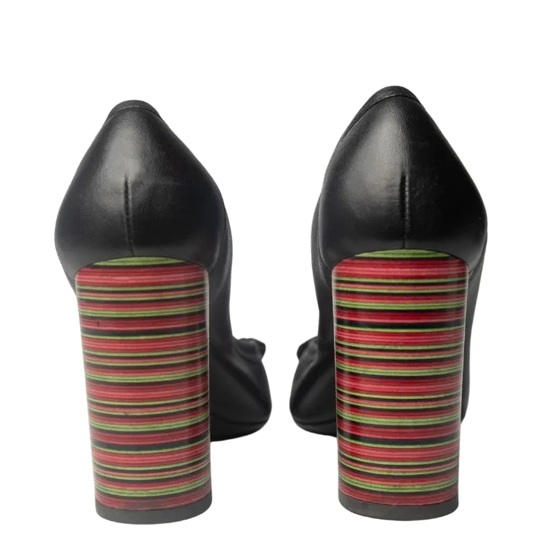 Salvatore Ferragamo Vara Bow Block Heel Pumps