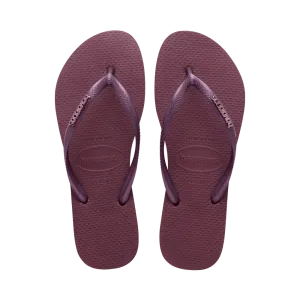 Slim Logo Metallic Flip Flops