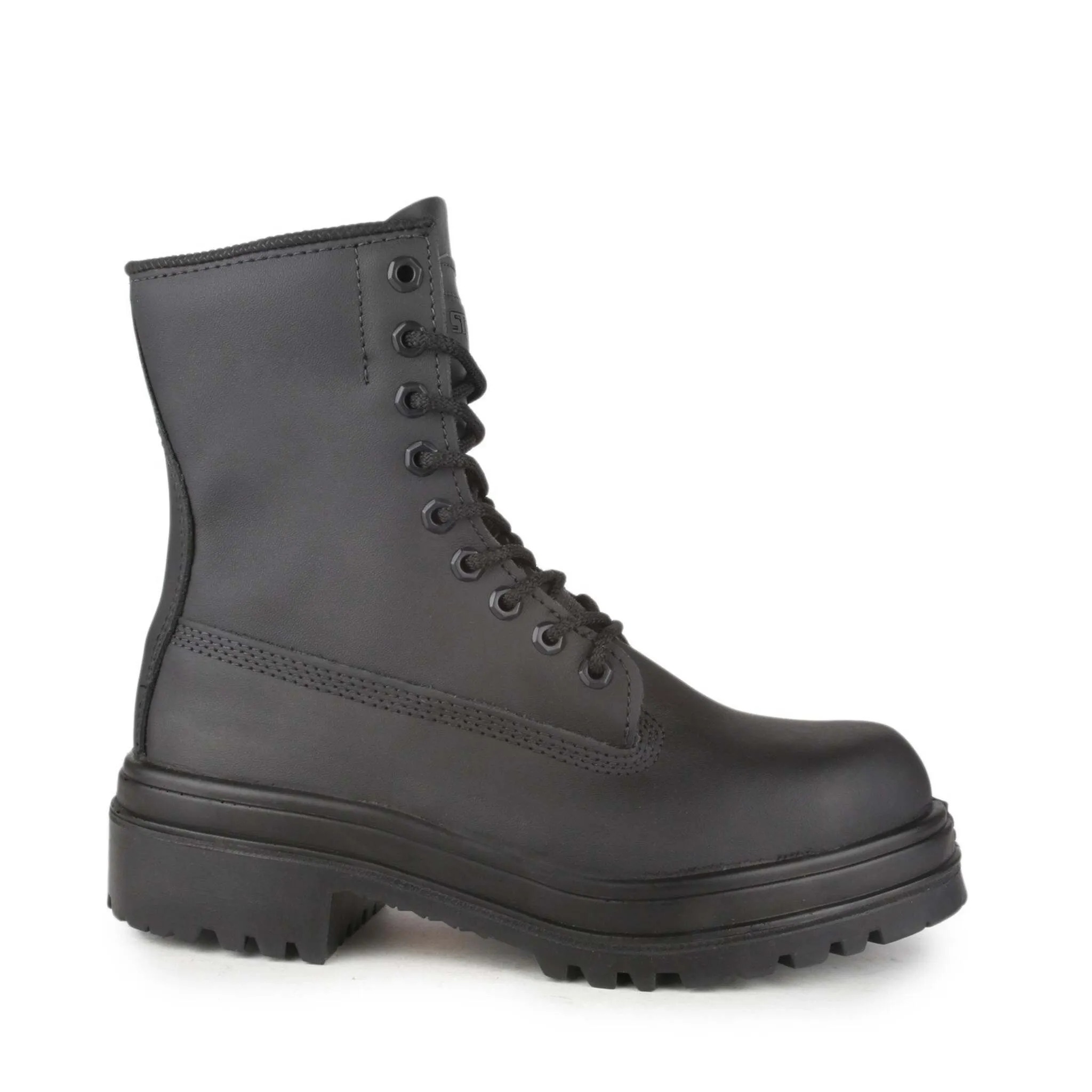 STC Men's 8" Blitz Safety Work Boots | Waterproof Leather, Side-Zip, Steel Toe, Vibram® TC4  Sole, Electric Shock & Puncture Resistant | Sizes 4-14