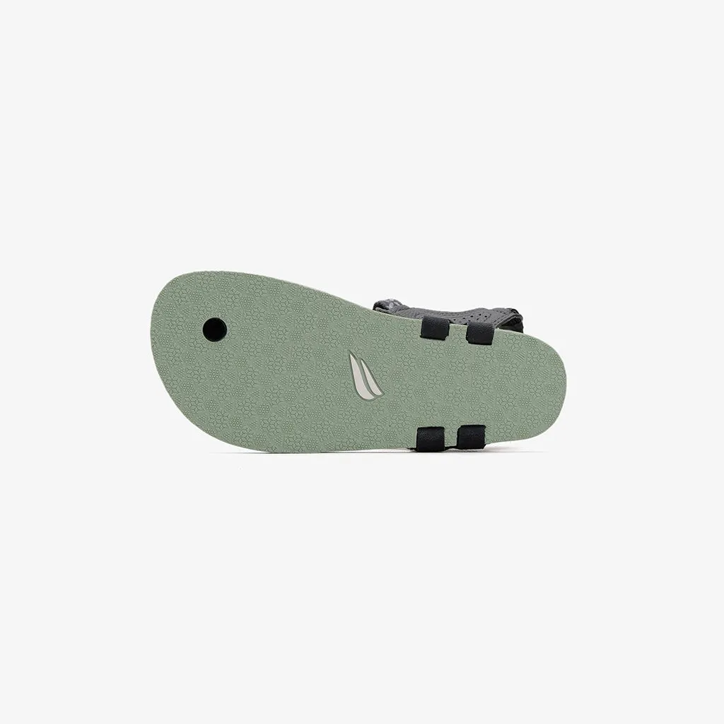 Tapak V1.5 Barefoot Flip Flops - Grey On Seafoam Green