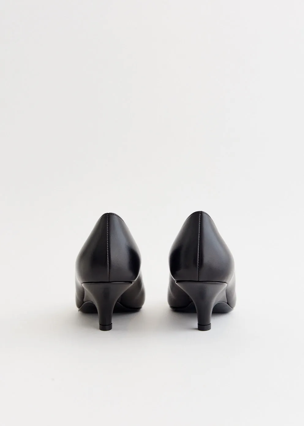 The Leather Wedge Heel Pumps