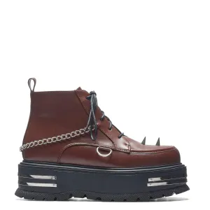 The Silence Men's Platform Grunge Boots - Brown