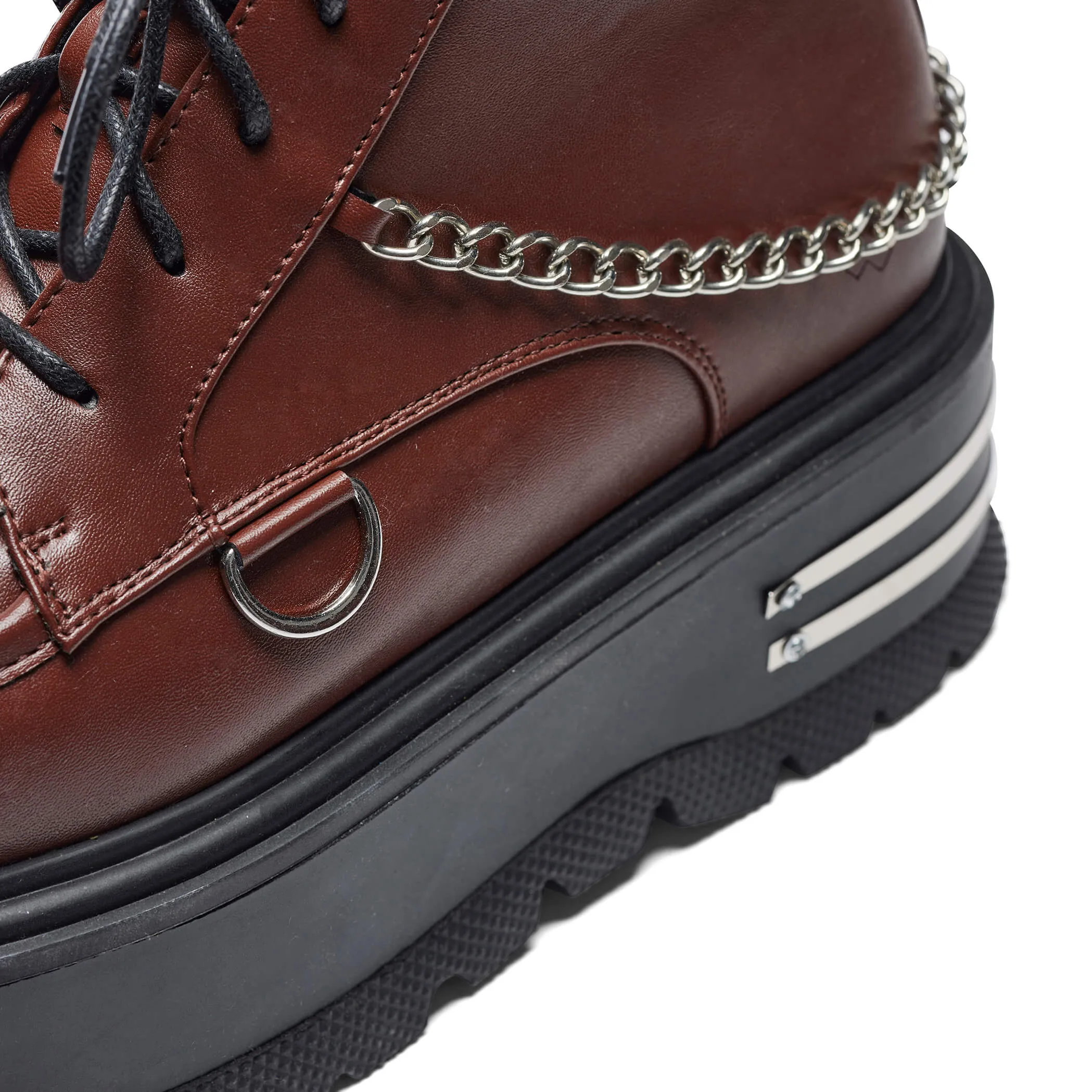 The Silence Men's Platform Grunge Boots - Brown