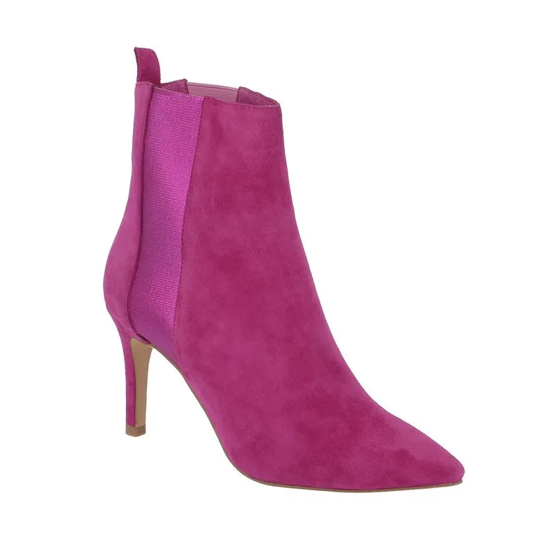 Top End Bryann Fuchsia Suede Stiletto Boot
