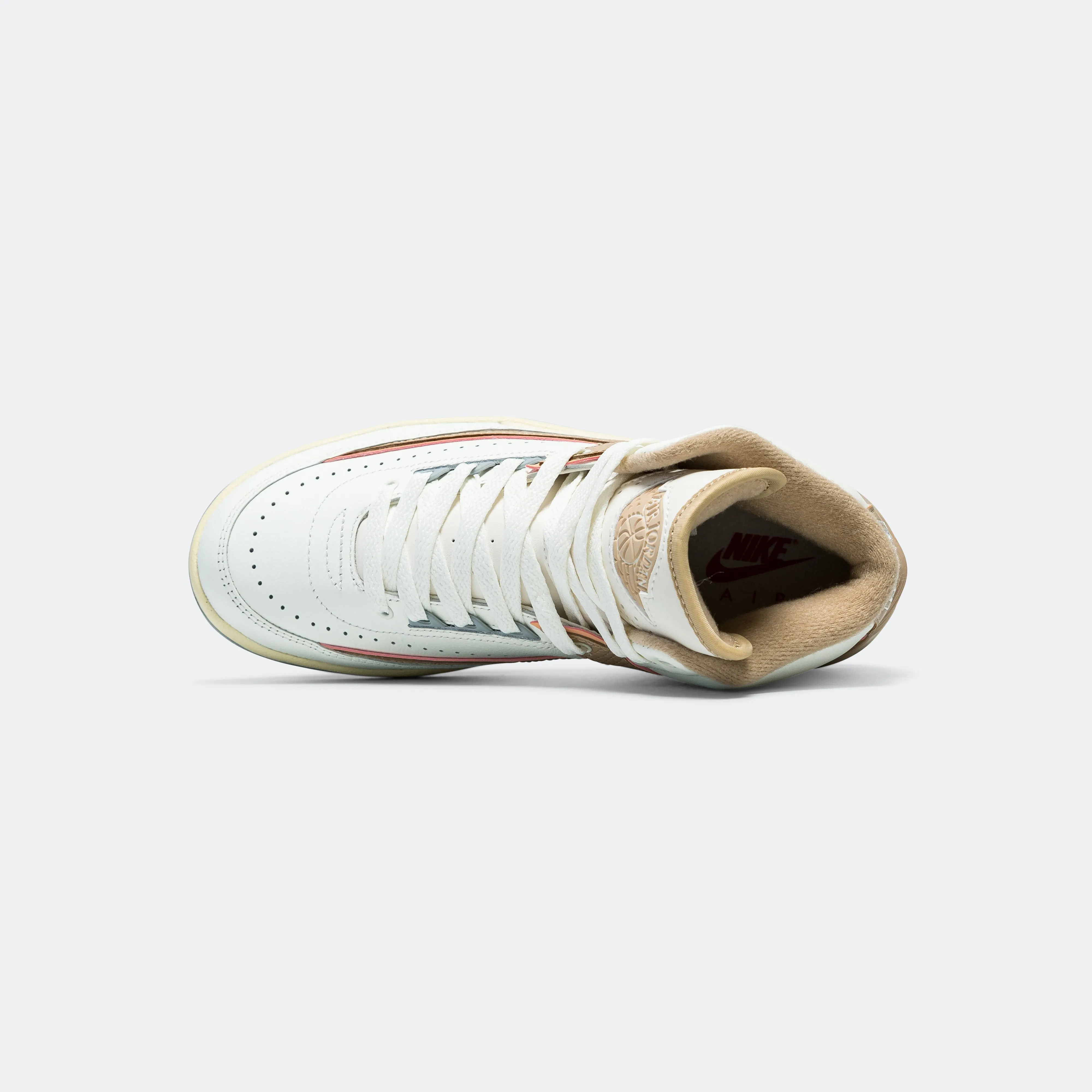 Womens Air Jordan 2 Retro - Sail/Desert-Sunrise Haze-Muslin